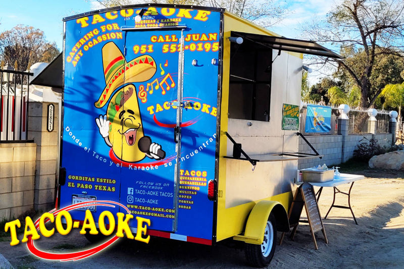 Taco-aoke On the Road Menu